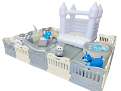 <font color=3FBBEC>Soft Play Blue & Grey With Bounce House</font>