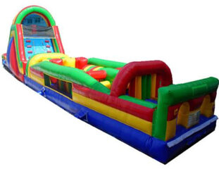 66' Wet or Dry Rainbow Obstacle Course Combo