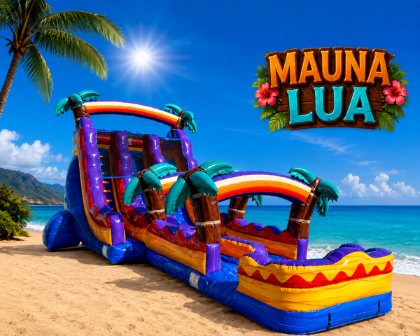 18ft Mauna Lua Dual Lane with Slip N Slide 18ft Mauna Lua Dual Lane with Slip N Slide