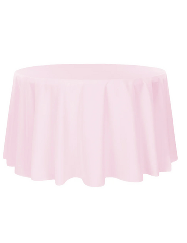 Light Pink Round Linens 120in Light Pink Round Linens 120in
