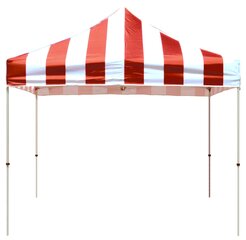 Red Carnival Booth Tent 10ft x 10ft - NO WALLS