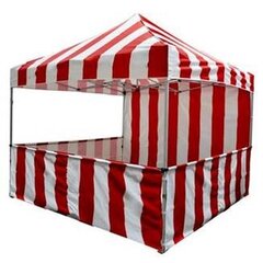 Red Carnival Booth Tent 10ft x 10ft - INSTILLATION INCLUDED