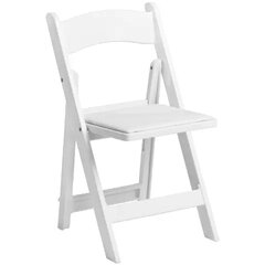 White Garden Chair With Padding