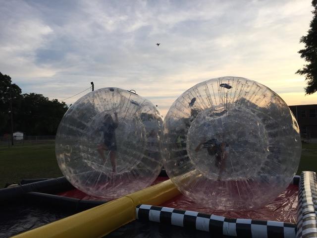 75 Foot Double Lane Zorb Ball Race Track