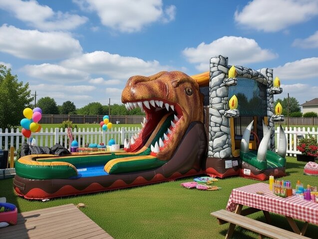 T-Rex Dinosaur Double Lane Combination T-Rex Dinosaur Double Lane Combination