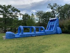 24' Dolphin Double Lane Water Slide with 35' Slip and Slide
