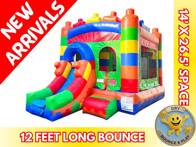 Lego Bounce House with Slide Lego Bounce House with Slide