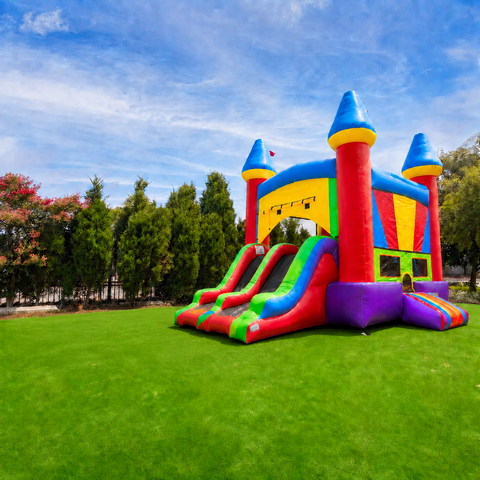 Royal Combo Bounce House Dual Slide Royal Combo Bounce House Dual Slide