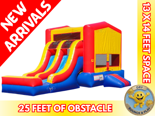 Bounce House Combo Dual Slide - Dry Bounce House Combo Dual Slide - Dry