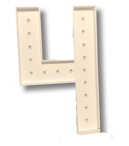 #4 Marquee Number with Lights-4FT #4 Marquee Number with Lights-4FT