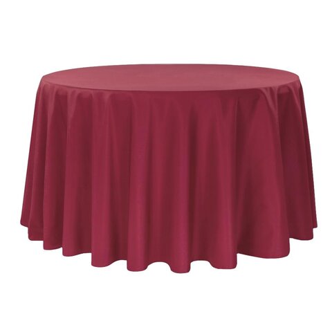 Round Table Cloth-Burgundy Floor Length