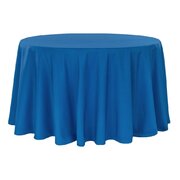 Royal Blue Round Table Cloth Floor Length