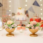 SHORT GOLD CENTERPIECES