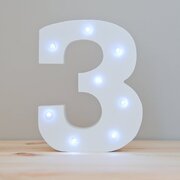 Marquee "3" Number