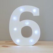 Marquee "6" Number
