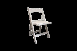 "NEW" White Padded Chairs