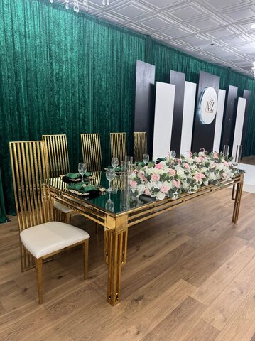 Gold Mirrored Table Gold Mirrored Table