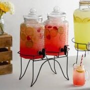 Dual glass beverage dispenser
