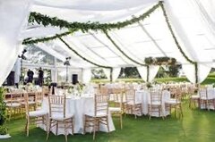 tent drapes & decor