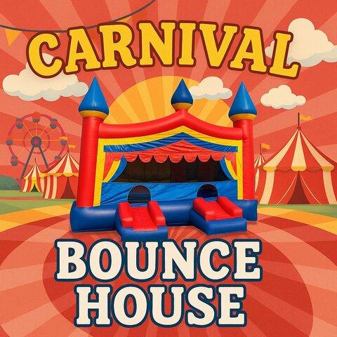 XL Carnival Bounce House -Dual Entrance XL Carnival Bounce House -Dual Entrance