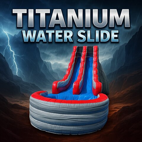 19' FT TITANIUM water slide with pool 19' FT TITANIUM water slide with pool