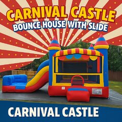 Circus Castle Dry Bounce and Slide Combo