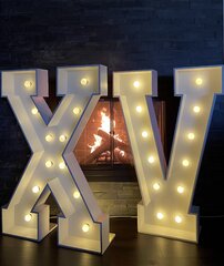 “XV” Marquee Letters