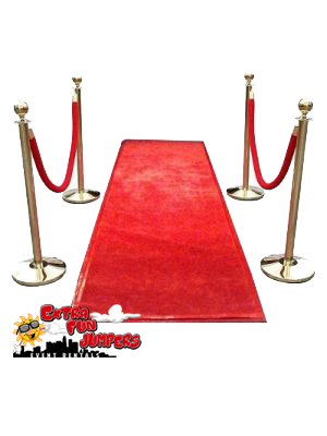 Red Carpet with Posts and Stanchions