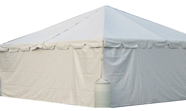 10ft Solid white wall for tent