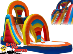 18ft Rainbow Dual Lane Waterslide  502