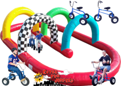 Giant Adult Tricycles with Inflatable Track 
