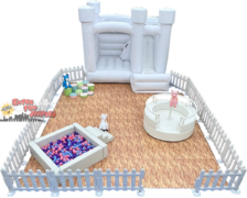 White Combo Bouncer soft Play Set