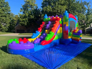 Block Party Dual Slide Combo (Wet or Dry)Best for ages 2+