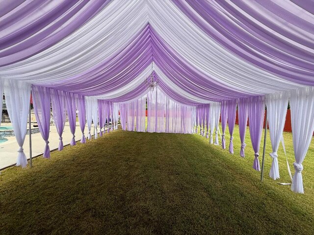 20x50 Tent Draping 80 Guest 20x50 Tent Draping 80 Guest