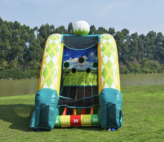 Golf inflatable game rental from Fun Bounces Rental in Shorewood, IL 60404