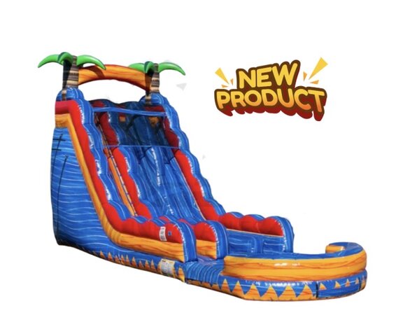 22FT Dual Tropical Water Slide 22FT Dual Tropical Water Slide