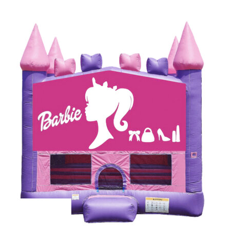 Princess Tiara Barbie Bounce House