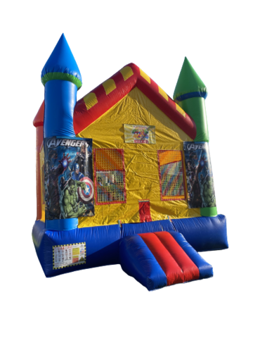 Avengers Colorful Bounce House