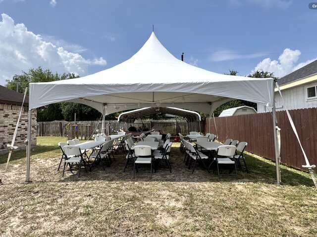 20x20 Canopy Rectangle Table Package (Seats 48) 20x20 Canopy Rectangle Table Package (Seats 48)