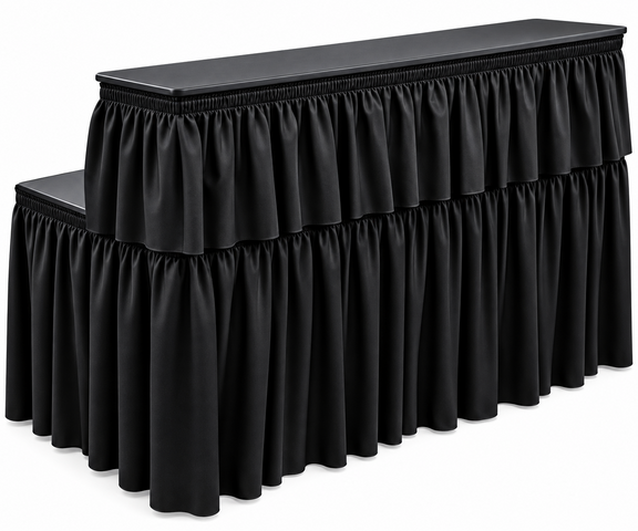 Back High Bar Table skirt Back High Bar Table skirt