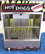 A Hot Dog Steamer A Hot Dog Steamer