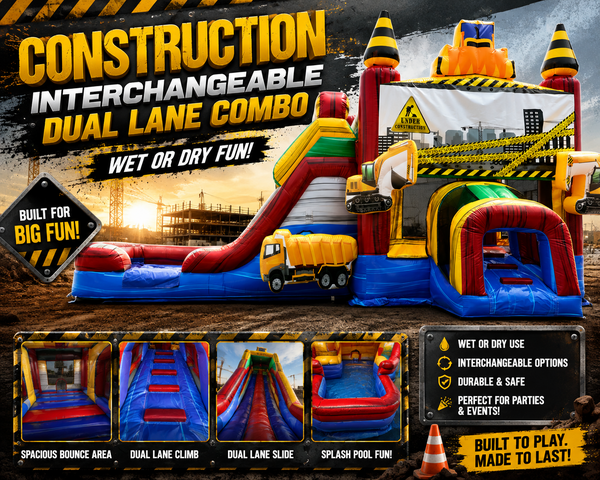 Construction Interchangeable Dual Lane Combo wet or dry Construction Interchangeable Dual Lane Combo wet or dry