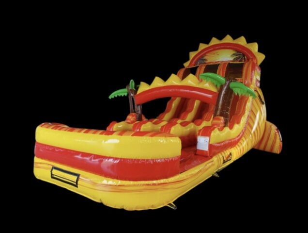 18ft Summer Sunrise Dual Lane Slide (wet/dry) 18ft Summer Sunrise Dual Lane Slide (wet/dry)