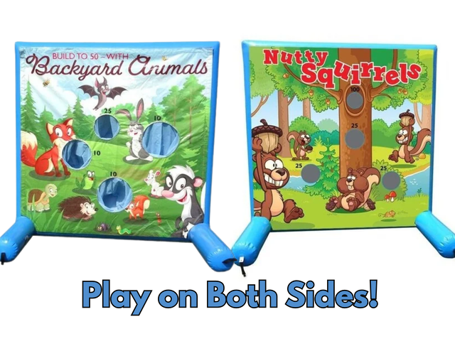 Backyard Animals and Nutty Squirrel Carnival Toss Game Backyard Animals and Nutty Squirrel Carnival Toss Game