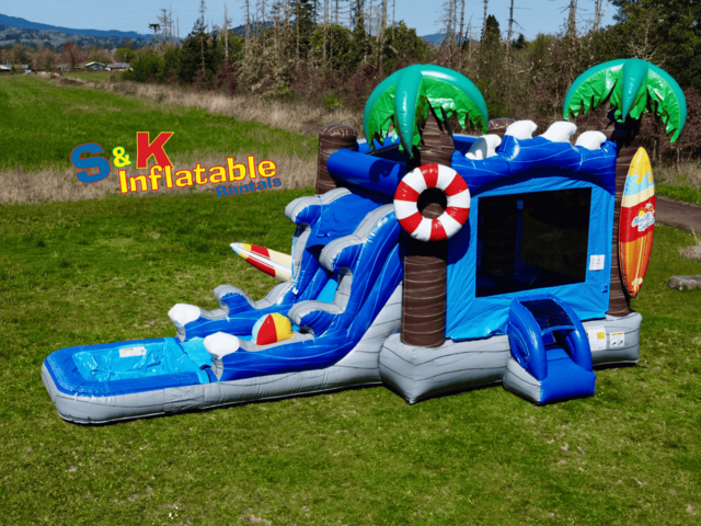 Malibu Combo Bounce House with Slide (Wet) Malibu Combo Bounce House with Slide (Wet)