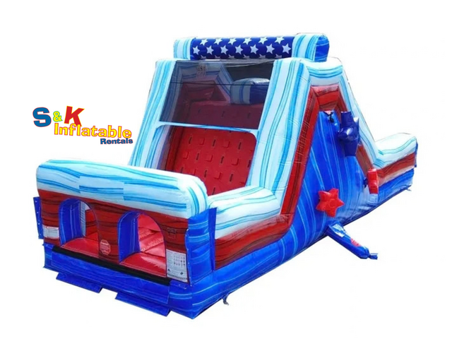 Red White and Blue Rockwall Slide Red White and Blue Rockwall Slide