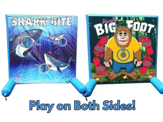 Shark Bite and Big Foot Carnival Toss Game Shark Bite and Big Foot Carnival Toss Game