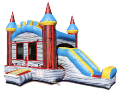 Marble Castle Bounce House with Slide