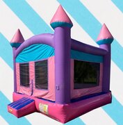 Pink Castle Bounce House