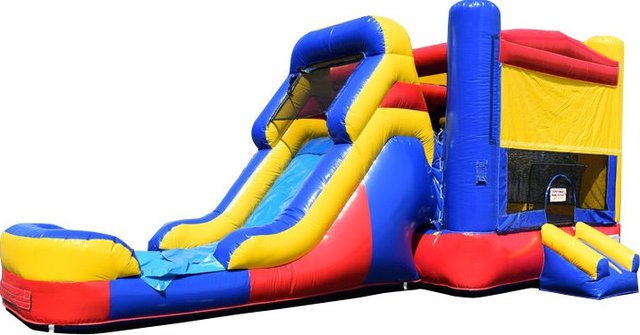 Retro Bouncer & Wet Slide